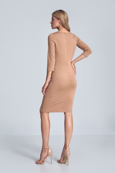 Sukienka Model M715 Beige - Figl — zdjęcie 3
