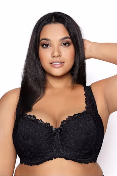 Biustonosz push up Biustonosz Usztywniany Model Carmela Big M-053/22 Black - Mat — zdjęcie 1