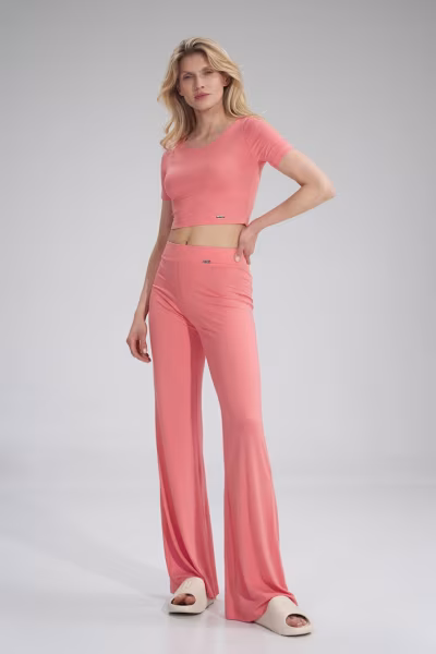 Spodnie Damskie Model M749 Coral - Figl — zdjęcie 2