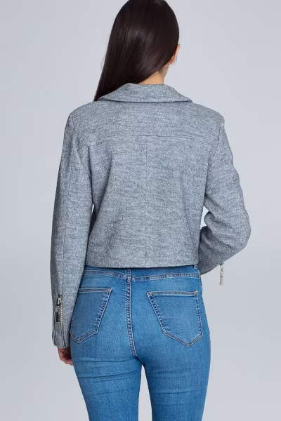 Kurtka Damska Model M607 Grey - Figl — zdjęcie 3