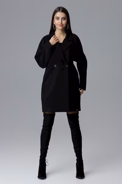 Płaszcz Damski Model M625 Black - Figl — zdjęcie 1
