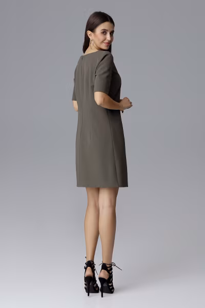 Sukienka Model M634 Oliwka - Figl — zdjęcie 2