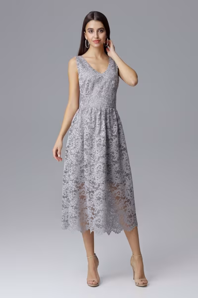 Sukienka Model M639 Grey - Figl — zdjęcie 1