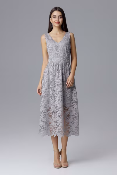 Sukienka Model M639 Grey - Figl — zdjęcie 2