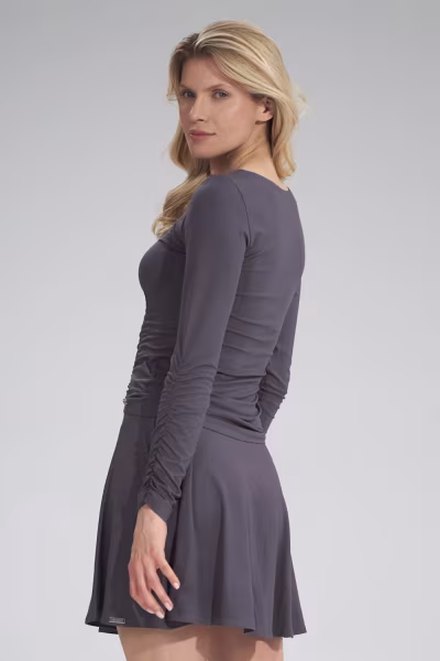 Bluzka Model M788 Dark Grey - Figl — zdjęcie 3