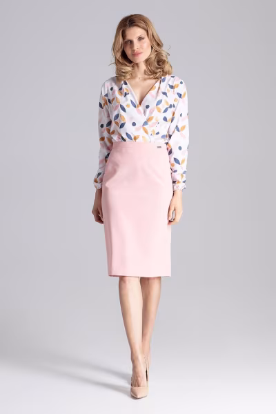 Spódnica Model M658 Pink - Figl — zdjęcie 2