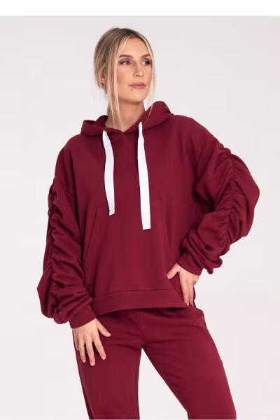 Bluza Damska Model M1055 Bordo - Figl — zdjęcie 1