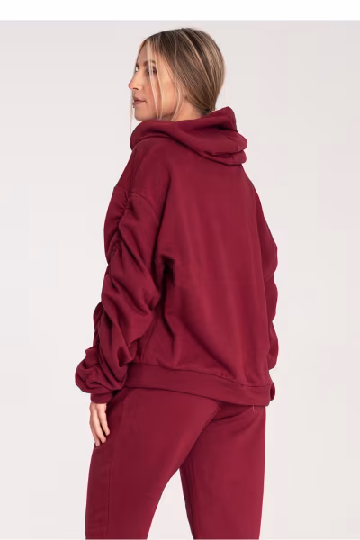Bluza Damska Model M1055 Bordo - Figl — zdjęcie 3