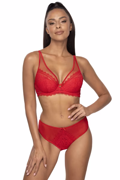 Biustonosz push up Biustonosz Push-up Model 0198/11 Estelle Red - Mat — zdjęcie 2