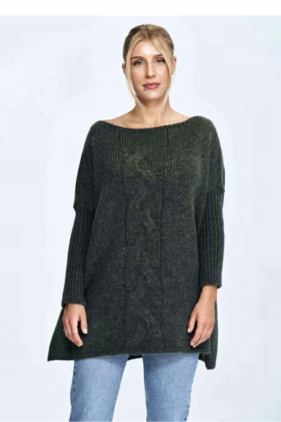 Sweter Damski Model M900 Dark Olive - Figl — zdjęcie 1