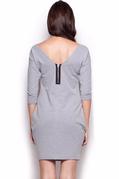 Sukienka Model 312 Grey - Figl — zdjęcie 3
