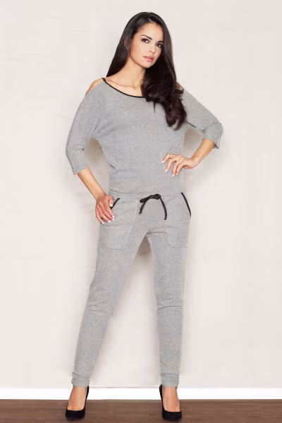 Kombinezon Damski Model 356 Dark Grey - Figl — zdjęcie 1