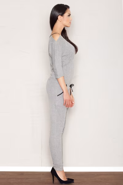 Kombinezon Damski Model 356 Dark Grey - Figl — zdjęcie 2