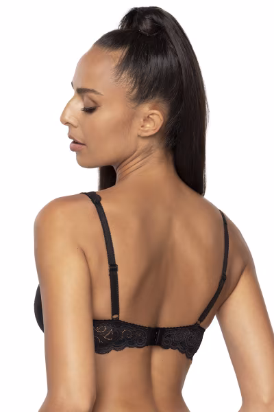 Biustonosz push up Biustonosz Usztywniany Model 3824/22 Natalie Big Black - Mat — zdjęcie 3