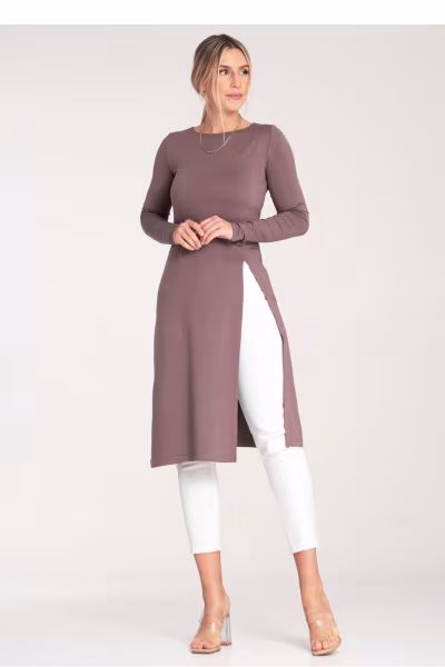 Tunika Model M1075 Brown - Figl — zdjęcie 2