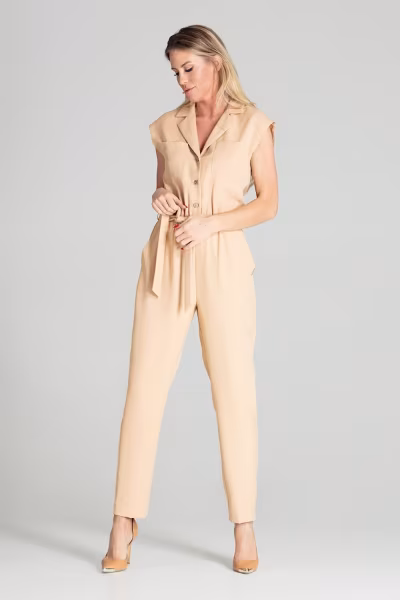Kombinezon Damski Model M695 Beige - Figl — zdjęcie 1