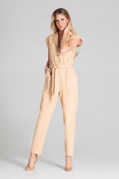 Kombinezon Damski Model M695 Beige - Figl — zdjęcie 2