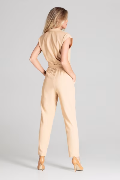 Kombinezon Damski Model M695 Beige - Figl — zdjęcie 3