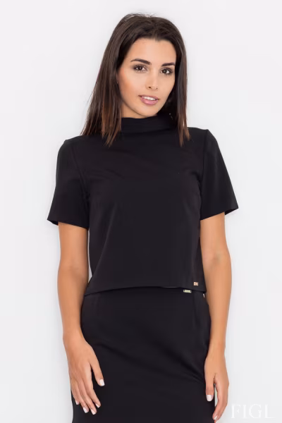 Bluzka Model M542 Black - Figl — zdjęcie 1