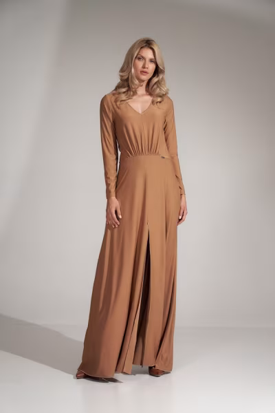 Sukienka Model M727 Beige - Figl — zdjęcie 1