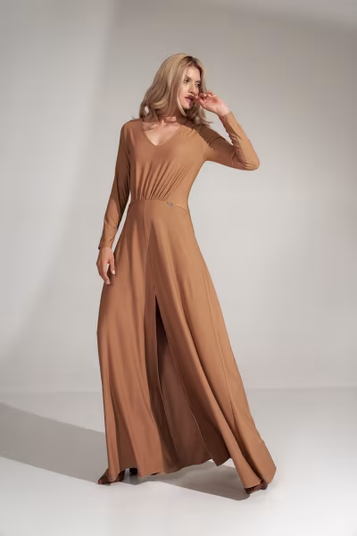 Sukienka Model M727 Beige - Figl — zdjęcie 2