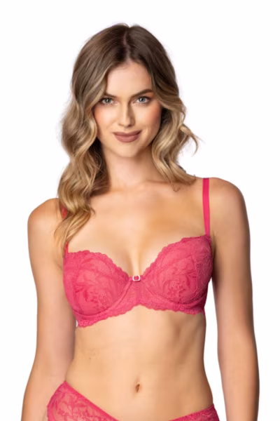 Biustonosz push up Biustonosz Push-up Model Eternal M-4028/11 Malina - Mat — zdjęcie 2