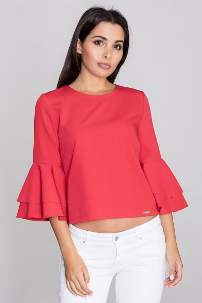 Bluzka Model M565 Red - Figl — zdjęcie 1
