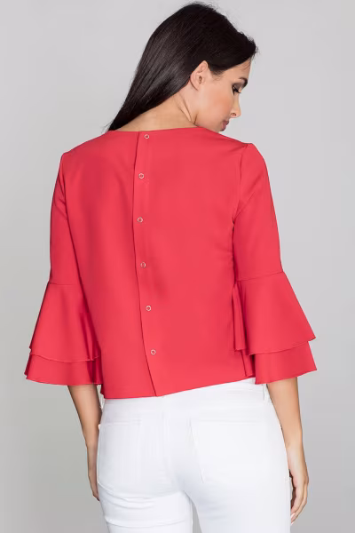 Bluzka Model M565 Red - Figl — zdjęcie 2