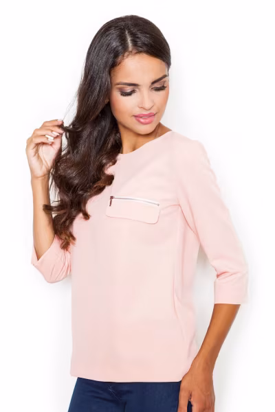 Bluzka Model M393 Pink - Figl — zdjęcie 2