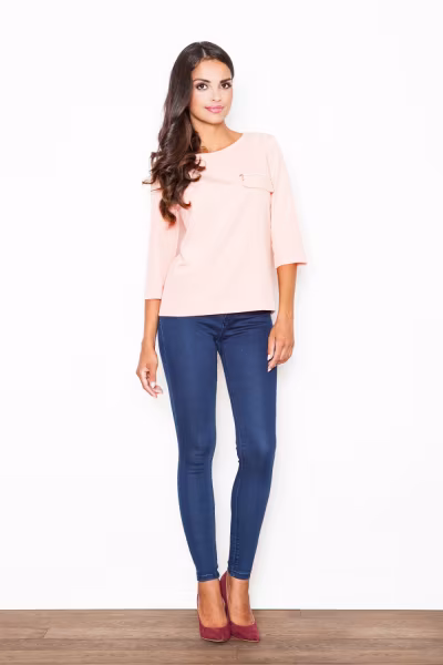 Bluzka Model M393 Pink - Figl — zdjęcie 3