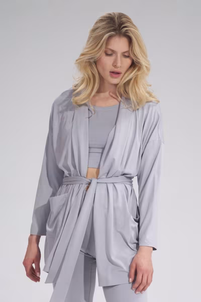 Bluza Damska Model M750 Light Grey - Figl — zdjęcie 1