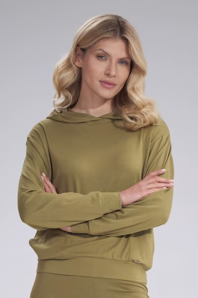 Bluza Damska Model M770 Light Oliwka - Figl — zdjęcie 1