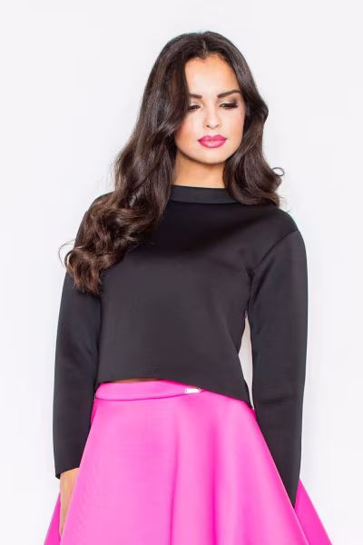 Bluzka Model 341 Black - Figl — zdjęcie 1