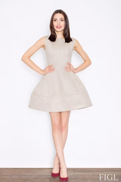 Sukienka Model M457 Beige - Figl — zdjęcie 1