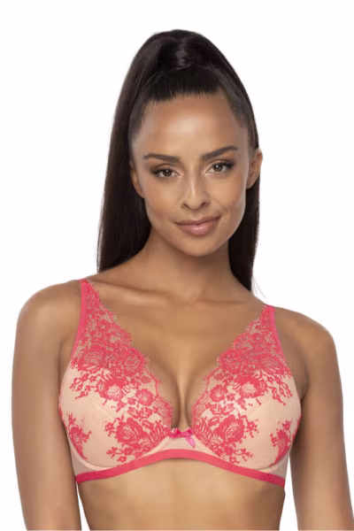 Biustonosz push up Biustonosz Push-up Model Frances M-3804/11/1 Beige/Pink - Mat — zdjęcie 1