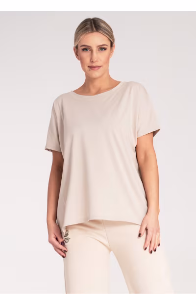 Tshirt Damski Model M1164 Beige - Figl — zdjęcie 1