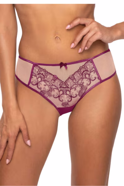Stringi Model Maureen S-3808/4 Beige/Violet - Mat — zdjęcie 1