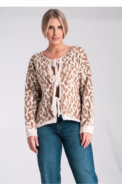 Sweter Damski Model M1094 White/Beige - Figl — zdjęcie 1