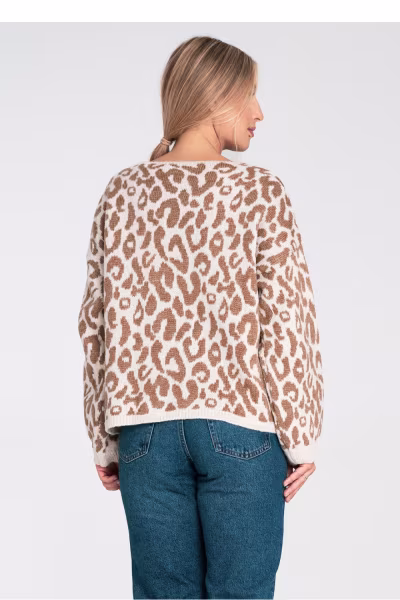 Sweter Damski Model M1094 White/Beige - Figl — zdjęcie 3