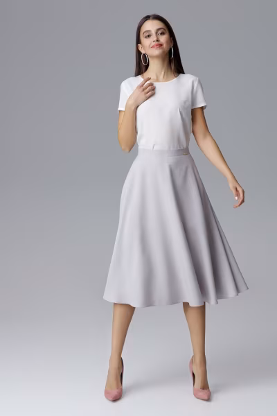 Spódnica Model M628 Grey - Figl — zdjęcie 2
