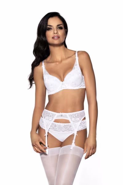 Biustonosz push up Biustonosz Push-up Model Hannah M-0115/11 White - Mat — zdjęcie 2