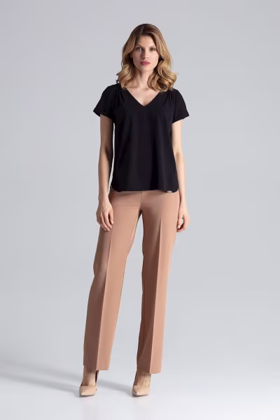 Bluzka Model M665 Black - Figl — zdjęcie 2