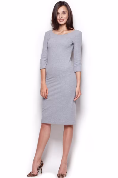 Sukienka Model 301 Grey - Figl — zdjęcie 2