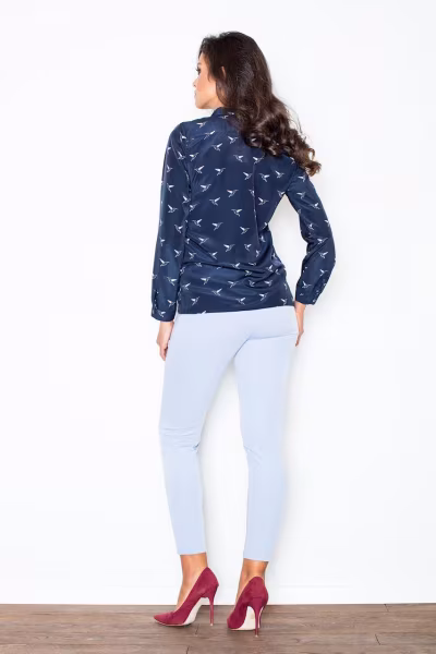 Spodnie Damskie Model 293 Blue - Figl — zdjęcie 2