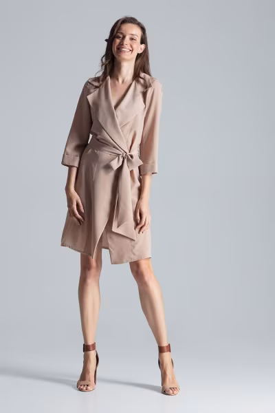 Sukienka Model M680 Beige - Figl — zdjęcie 1