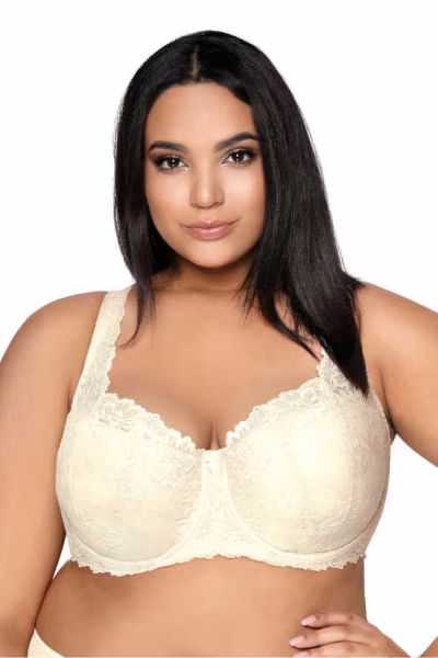 Biustonosz push up Biustonosz Usztywniany Model Carmela Big M-053/22 Cream - Mat — zdjęcie 1