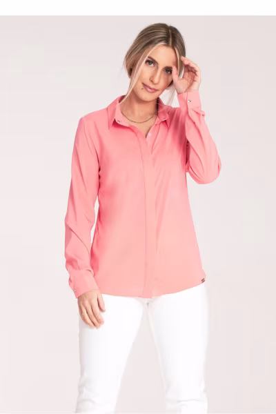 Koszula Damska Model M1068 Coral - Figl — zdjęcie 1