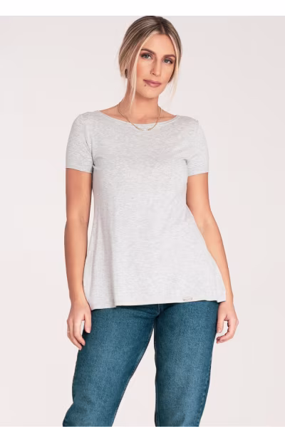 Bluzka Model M1051 Light Grey - Figl — zdjęcie 1
