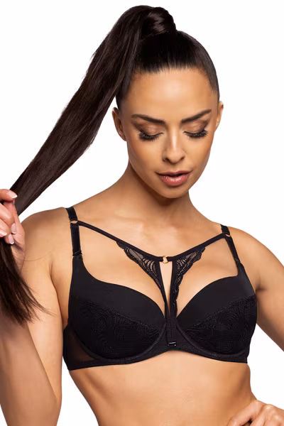 Biustonosz push up Biustonosz Push-up Model 3731/11 Melody Black - Mat — zdjęcie 1