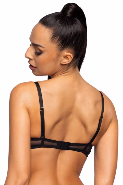 Biustonosz push up Biustonosz Push-up Model 3731/11 Melody Black - Mat — zdjęcie 3
